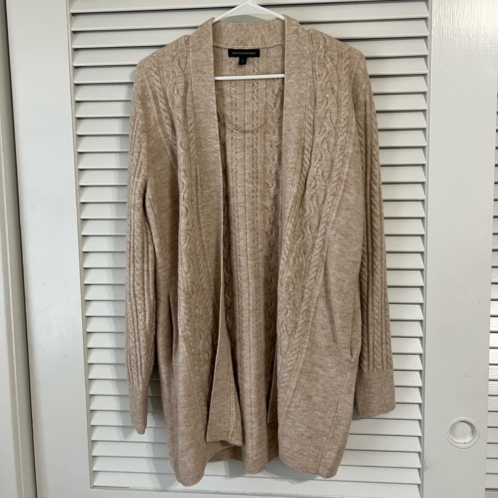 Banana republic long warm, soft sweater. Size small. With buttons